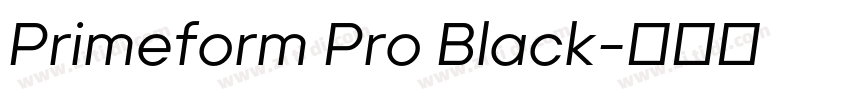 Primeform Pro Black字体转换